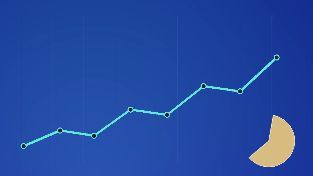 Learn data analytics dashboard and growth chart